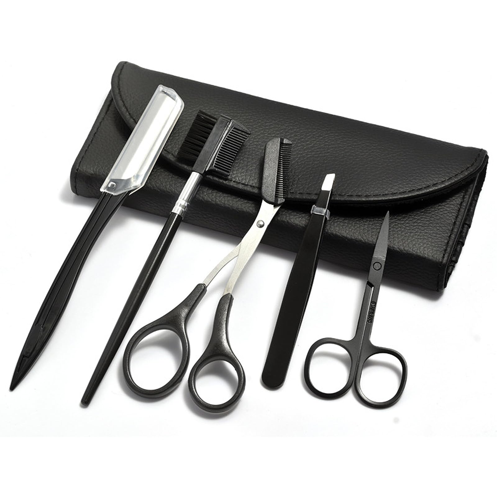 LIANHATA Eyebrow Eyebrow Care Eyebrow Eyebrow Scissors Eyebrow Makeup Stainless Storage Case Unisex Set, 6-Piece Set, Pro, Scissors, Tweezers, Razor, чорний
LIANHATA Eyebrow Eyebrow Care Eyebrow Eyebrow Scissors Eyebrow Makeup Stainless Storage Case Unisex Set, 6-Piece Set, Pro, Scissors, Tweezers, Razor, чорний