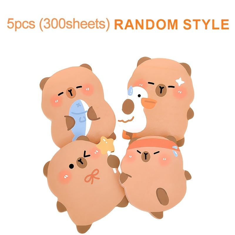 Capybara Shaped Sticky Notes, 300 Sheets, Easy Tear for Study Office Daily Use 300pcs
Capybara Shaped Sticky Notes, 300 Sheets, Easy Tear for Study Office Daily Use 300pcs