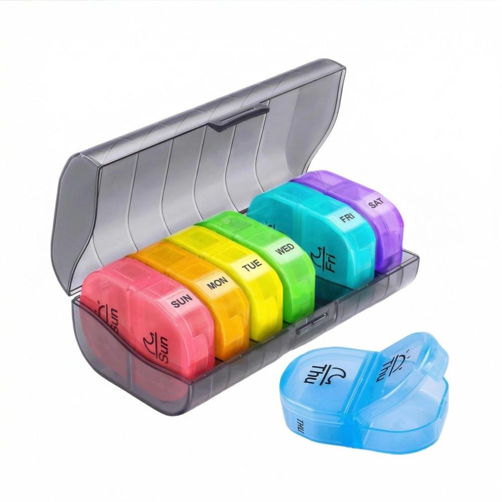 New Portable Weekly 7 Days Large 14 Grids Twice A Day Pill Storage Case Organizer Box for Vitamin Fishoils Medicine Supplements
New Portable Weekly 7 Days Large 14 Grids Twice A Day Pill Storage Case Organizer Box for Vitamin Fishoils Medicine Supplements