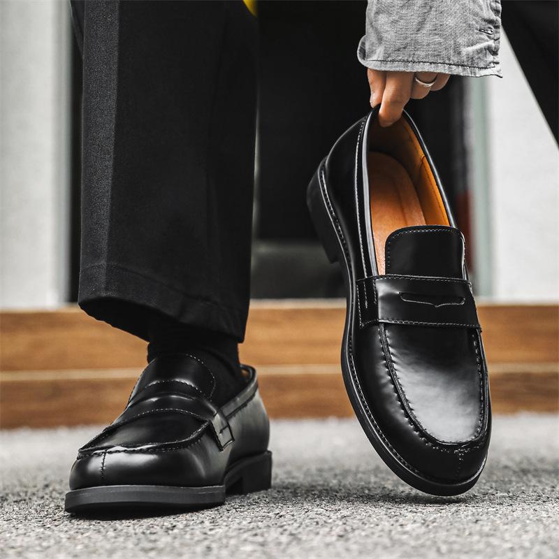 Мужские черные кожаные лоферы слипоны, повседневные деловые формальные туфли дерби, британский стиль, 14532-J 42
Мужские черные кожаные лоферы слипоны, повседневные деловые формальные туфли дерби, британский стиль, 14532-J 42