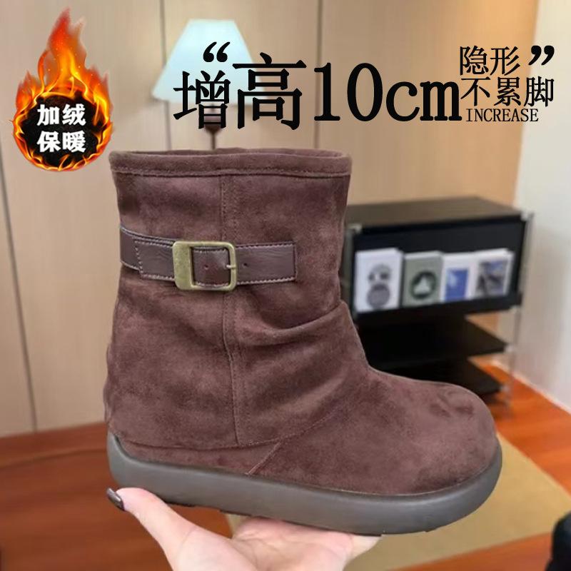 Retro one-pedal snow boots women s 2025 new winter thickened velvet warm thick-soled versatile ugly Birkenstock cotton shoes 39
Retro one-pedal snow boots women s 2025 new winter thickened velvet warm thick-soled versatile ugly Birkenstock cotton shoes 39