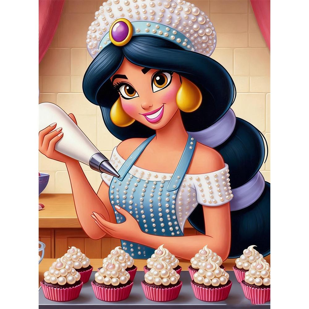 Disney Pearl Painting Set Jasmine Princess Pearl Cupcake Workshop Home Wall Decoration Handmade Gift 35x45cm
Disney Pearl Painting Set Jasmine Princess Pearl Cupcake Workshop Home Wall Decoration Handmade Gift 35x45cm