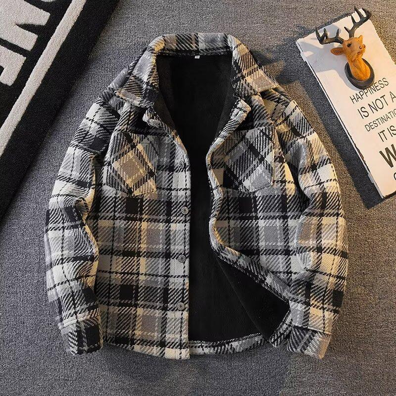 Men s Retro Plaid Woolen Jacket - Winter, Velvet-Lined, Loose Lapel, Casual Style 2XL
Men s Retro Plaid Woolen Jacket - Winter, Velvet-Lined, Loose Lapel, Casual Style 2XL