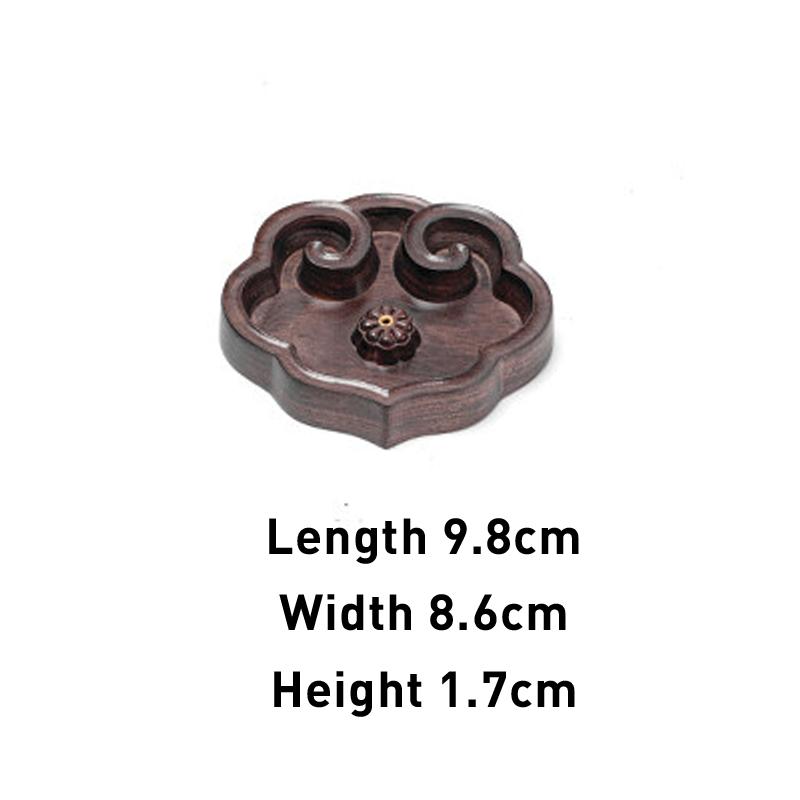 Chinese Style Sandalwood Ebony Ruyi Incense Burner Plate Creative Home Living Room Supplies, Zen Small Aromatherapy Furnace, 1Pc
Chinese Style Sandalwood Ebony Ruyi Incense Burner Plate Creative Home Living Room Supplies, Zen Small Aromatherapy Furnace, 1Pc
