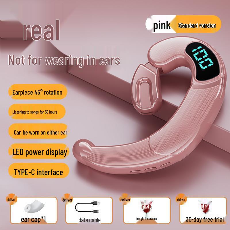 V20 Bone Conduction Bluetooth Earphones: Open-Ear Wireless, Noise-Cancelling, Ideal for Driving, Business, and Sports
V20 Bone Conduction Bluetooth Earphones: Open-Ear Wireless, Noise-Cancelling, Ideal for Driving, Business, and Sports