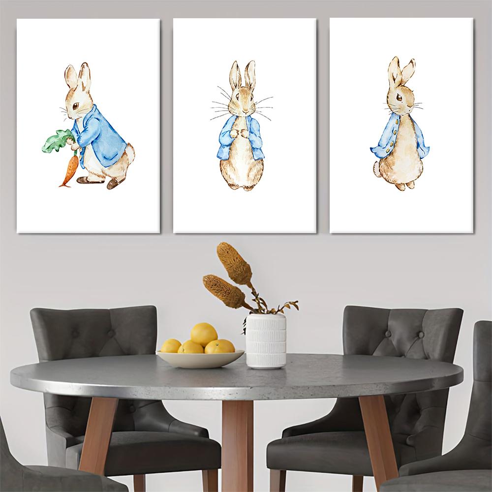 3 Cute Peter Rabbit Cartoon Canvas Decorative Paintings for Children s Room Bedroom Wall Art Hanging Paintings Warm Animal Patte (as the picture,20x30cm No Frame)
3 Cute Peter Rabbit Cartoon Canvas Decorative Paintings for Children s Room Bedroom Wall Art Hanging Paintings Warm Animal Patte (as the picture,20x30cm No Frame)