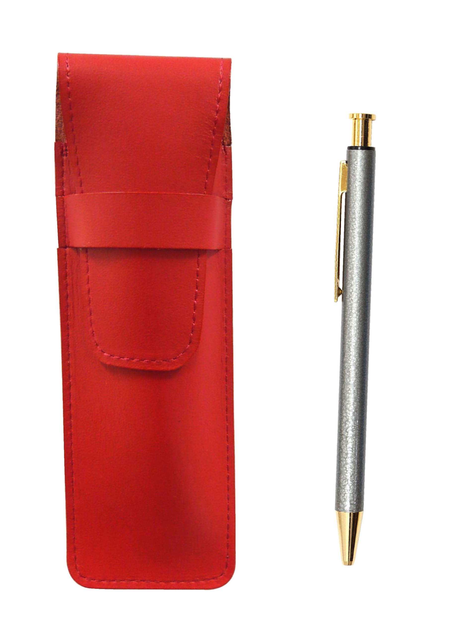 Slim Cowhide Pencil Case Red NQ26 All Metal Lizard Paint Knock Type Ballpoint Pen Set Gray T23-ASR-NQ26B-H
Slim Cowhide Pencil Case Red NQ26 All Metal Lizard Paint Knock Type Ballpoint Pen Set Gray T23-ASR-NQ26B-H