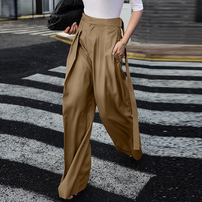 ZANZEA Womens Casual Solid Color Loose Wide Leg Pants XL хакі
ZANZEA Womens Casual Solid Color Loose Wide Leg Pants XL хакі