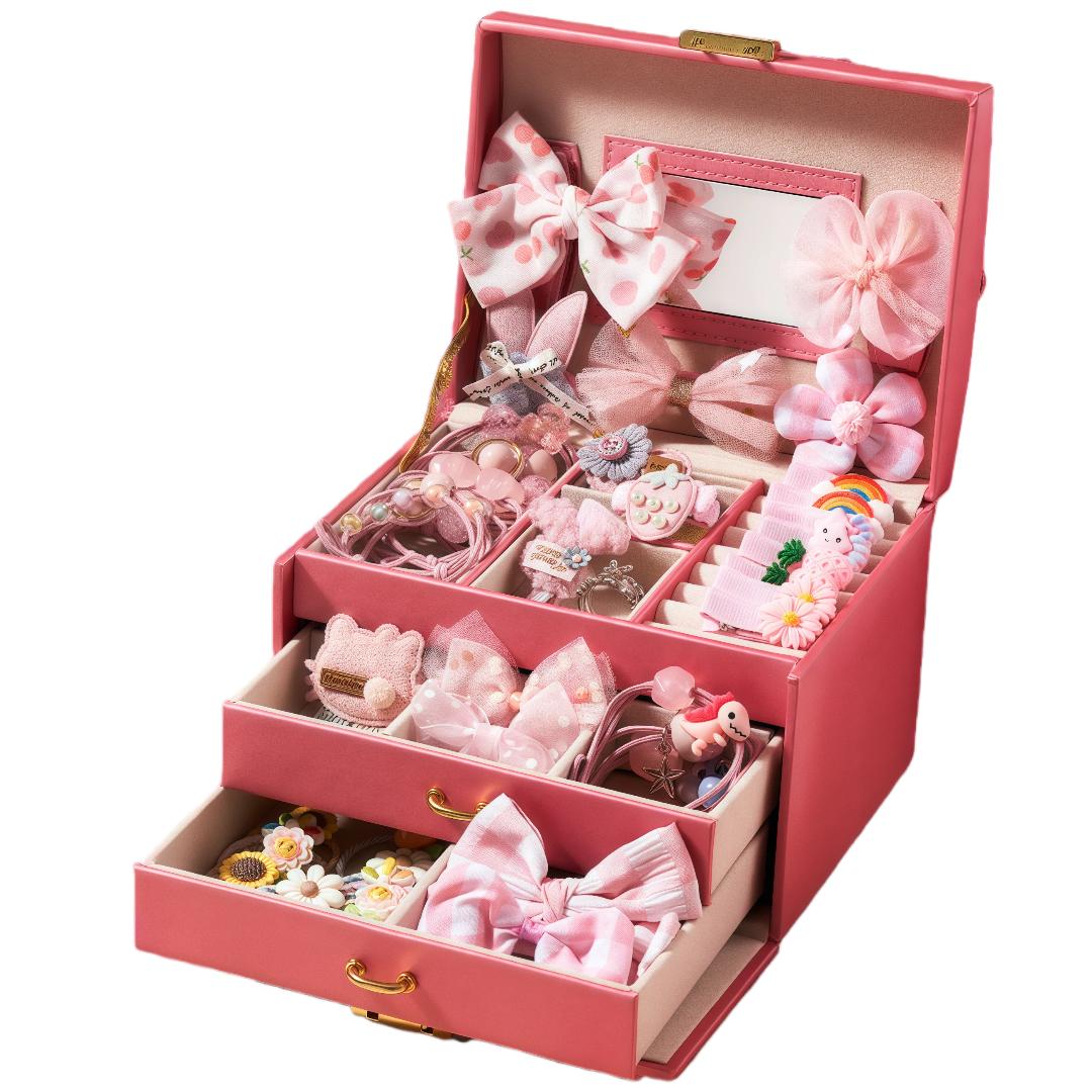 Xinge Jewelry Box Set, Princess Play Toys, DIY Accessories, 46 Pieces
Xinge Jewelry Box Set, Princess Play Toys, DIY Accessories, 46 Pieces