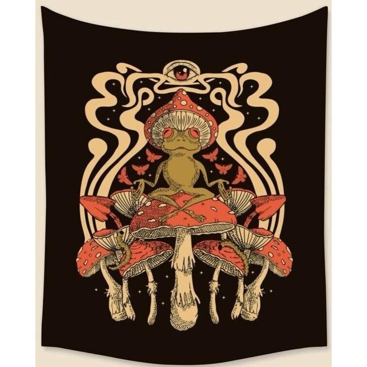 Tapestry: Meditating on a Zen Frog 75x100
Tapestry: Meditating on a Zen Frog 75x100