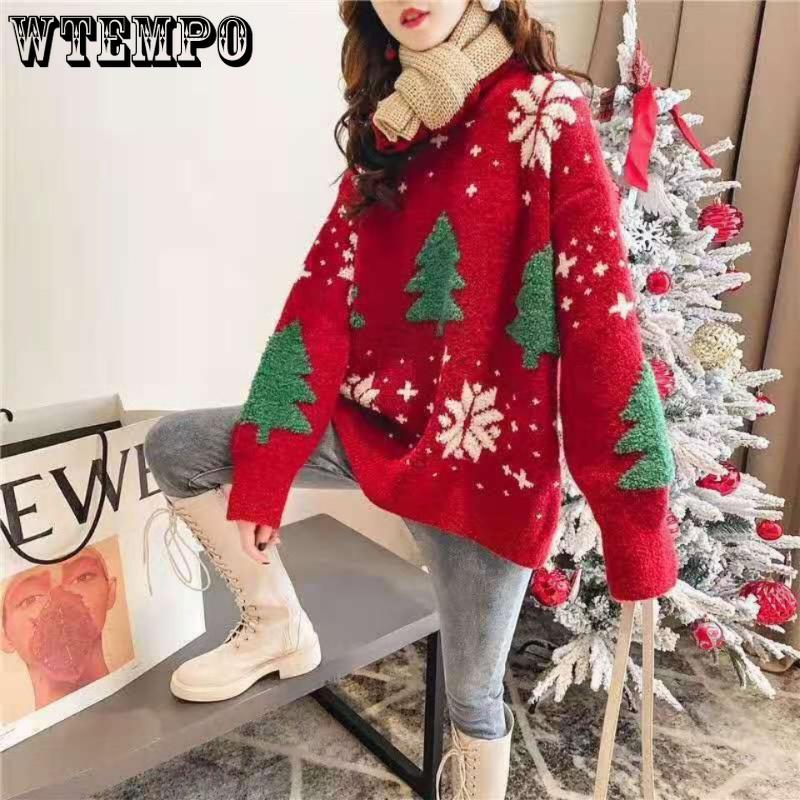 Women s Red Christmas Printing Sweater Loose Knitted Shirt Coat Girl Sweet Pullover Sweater Top One Size білий
Women s Red Christmas Printing Sweater Loose Knitted Shirt Coat Girl Sweet Pullover Sweater Top One Size білий