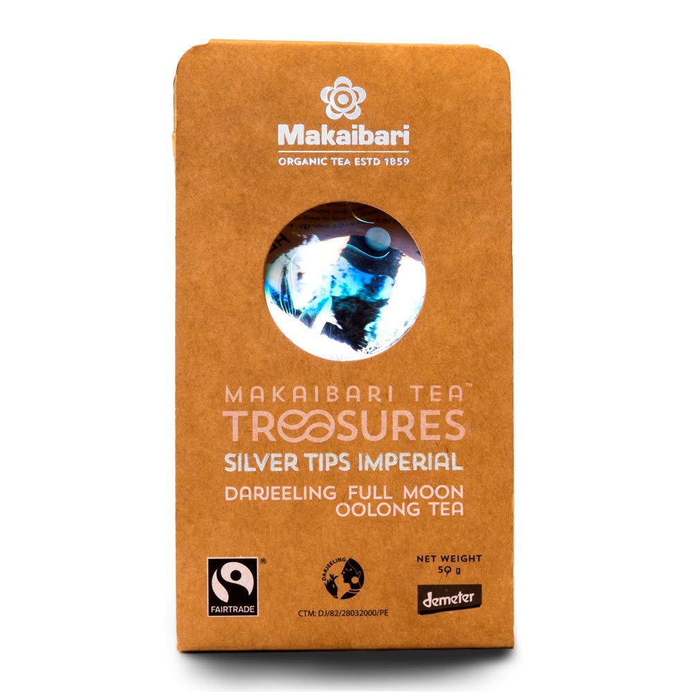 Makaibari Tea Treasures Silver Tips Imperial Organic Darjeeling Oolong Tea 50 Gm Handmade Premium Loose Leaf Tea
Makaibari Tea Treasures Silver Tips Imperial Organic Darjeeling Oolong Tea 50 Gm Handmade Premium Loose Leaf Tea