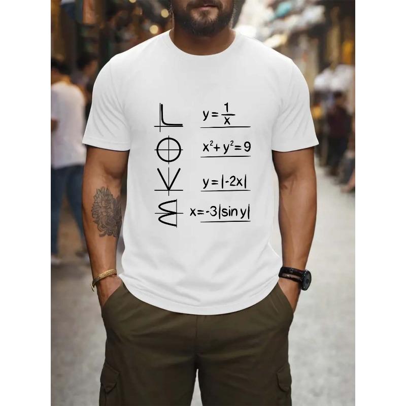 European sizes Men S Short-Sleeve T-Shirt for Summer Sports And Casual Wear, Featuring a Loose Fit And Print with a Numerical Formula Design 4XL білий
European sizes Men S Short-Sleeve T-Shirt for Summer Sports And Casual Wear, Featuring a Loose Fit And Print with a Numerical Formula Design 4XL білий