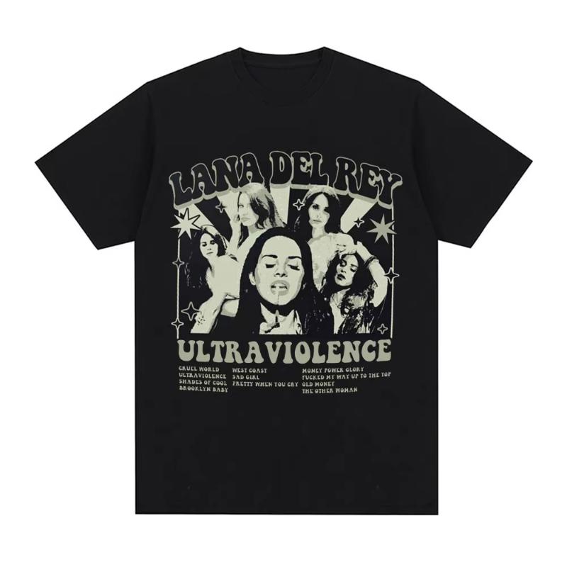Singer Lana Del Rey T Shirt Ultraviolence Music Album Tshirt Unisex Women Hip Hop Vintage Short Sleeve T Shirts Gothic Streetwear S
Singer Lana Del Rey T Shirt Ultraviolence Music Album Tshirt Unisex Women Hip Hop Vintage Short Sleeve T Shirts Gothic Streetwear S