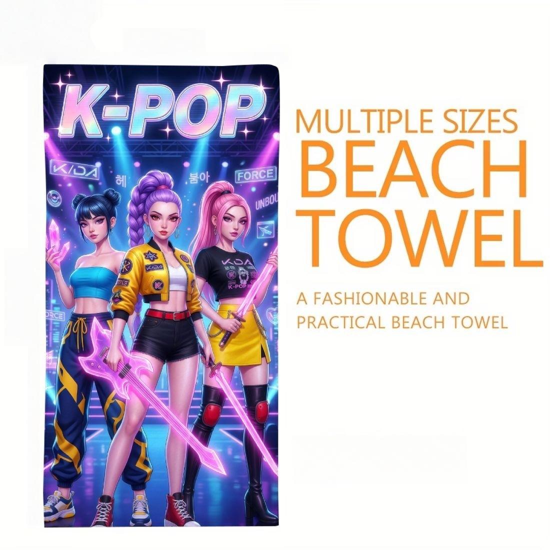 Pop Girl Group Cute Print Quick Dry Beach Towel Anti-Sand Soft Comfortable Skin Friendly Large Size Unisex for Beach Swimming W40*H60(CM)
Pop Girl Group Cute Print Quick Dry Beach Towel Anti-Sand Soft Comfortable Skin Friendly Large Size Unisex for Beach Swimming W40*H60(CM)