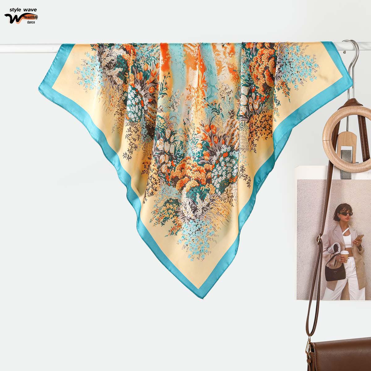 Silk Floral Print Scarf: Versatile Women’s Accessory, Light Luxury, Hot Seller 70*70CM цветочный/синий
Silk Floral Print Scarf: Versatile Women’s Accessory, Light Luxury, Hot Seller 70*70CM цветочный/синий