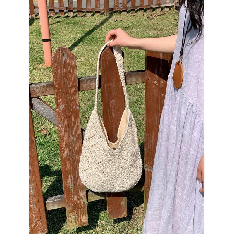 Bai Tiya Large Capacity Straw Bag 2025 New Cotton Thread Woven Bag Seaside Vacation Shoulder Commuter Tote Bag Beige White
Bai Tiya Large Capacity Straw Bag 2025 New Cotton Thread Woven Bag Seaside Vacation Shoulder Commuter Tote Bag Beige White