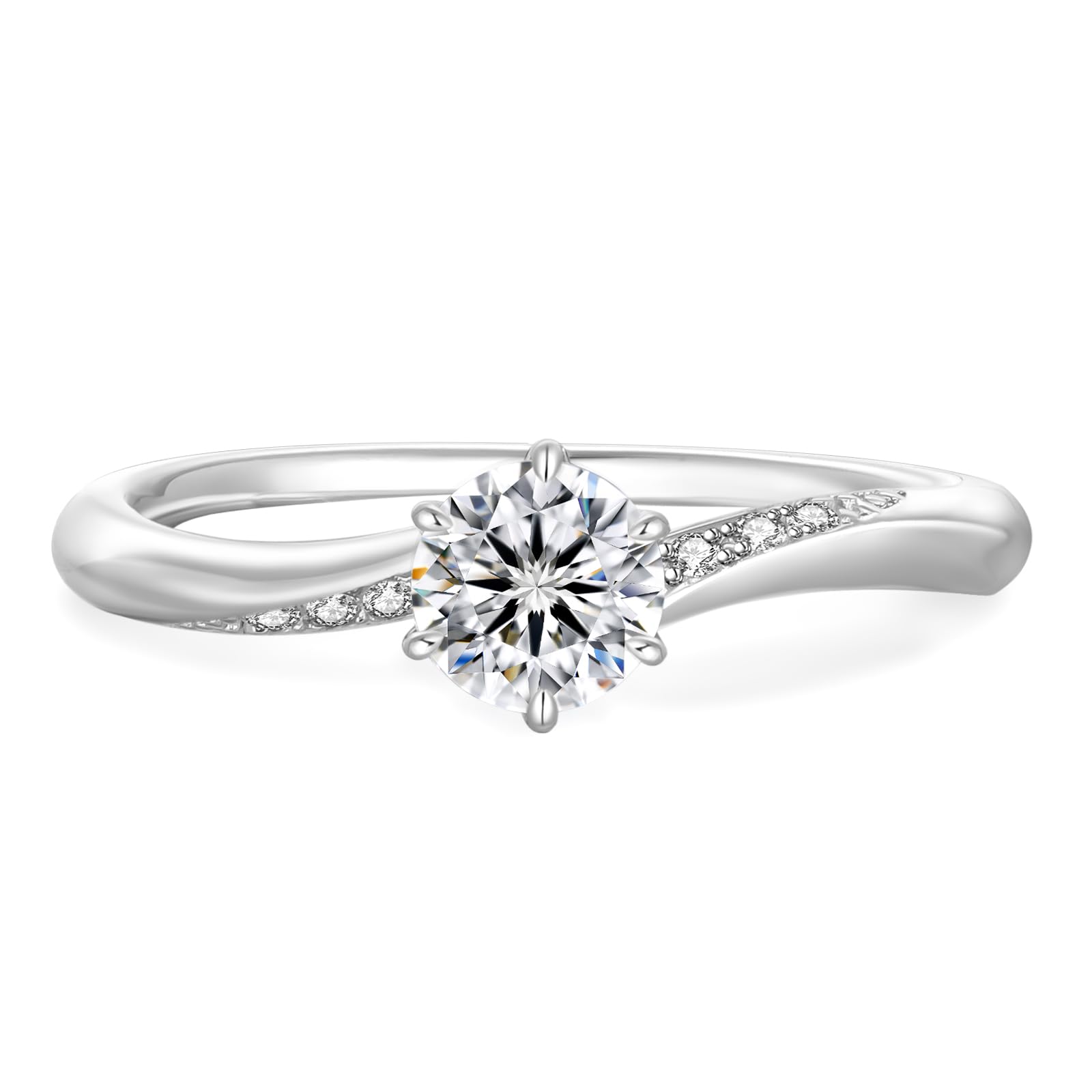 Moissanite Engagement Ring Diamond Proposal Ring Carat Sterling Silver Moissanite Engagement Ring White Gold Plated Metal Hypoallergenic Fashion
Moissanite Engagement Ring Diamond Proposal Ring Carat Sterling Silver Moissanite Engagement Ring White Gold Plated Metal Hypoallergenic Fashion
