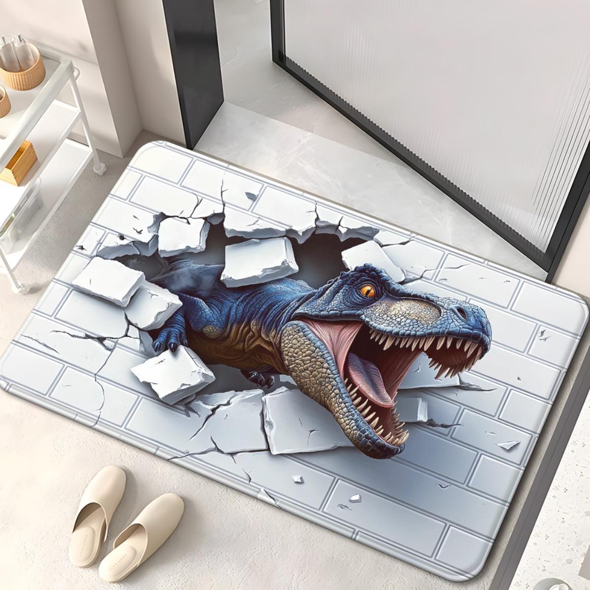 Dinosaur Brick Wall Floor Mat - 2D Flat Creative Animal Area Rug - Indoor Home Decor Bedroom Living Room Entryway Carpet Rug 40x60cm
Dinosaur Brick Wall Floor Mat - 2D Flat Creative Animal Area Rug - Indoor Home Decor Bedroom Living Room Entryway Carpet Rug 40x60cm