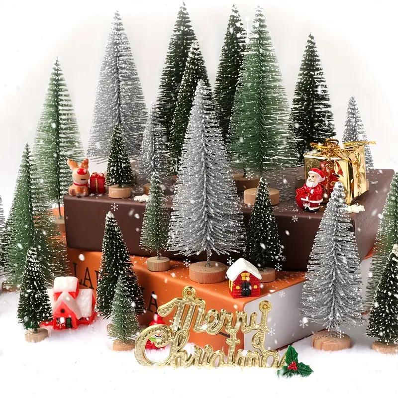 3/15/30pcs Mini Christmas Trees, Trees with Wooden Base for Christmas Decor Christmas Party Home Table Craft Decorations
3/15/30pcs Mini Christmas Trees, Trees with Wooden Base for Christmas Decor Christmas Party Home Table Craft Decorations