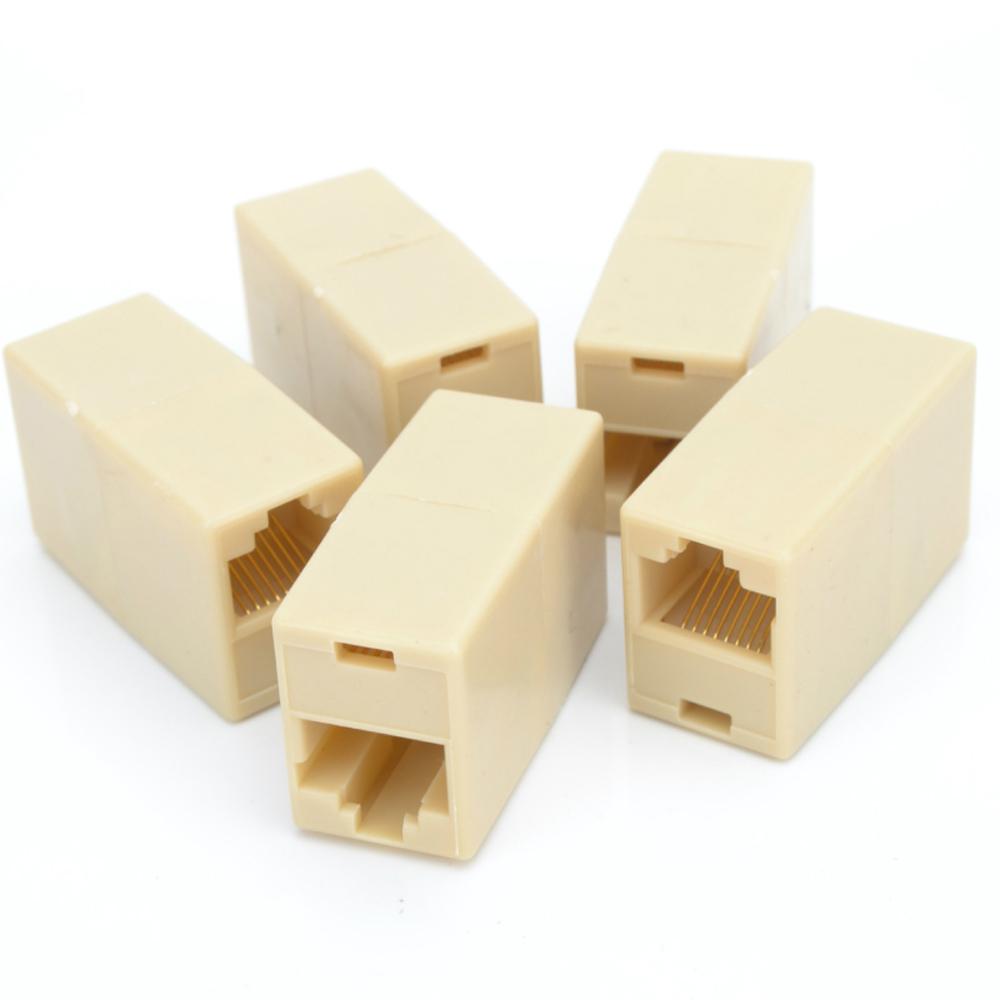 Outlet RJ45 Network Cable Connectors Cable Joiner Coupler Dual Straight Head RJ45 Extender Plug
Outlet RJ45 Network Cable Connectors Cable Joiner Coupler Dual Straight Head RJ45 Extender Plug