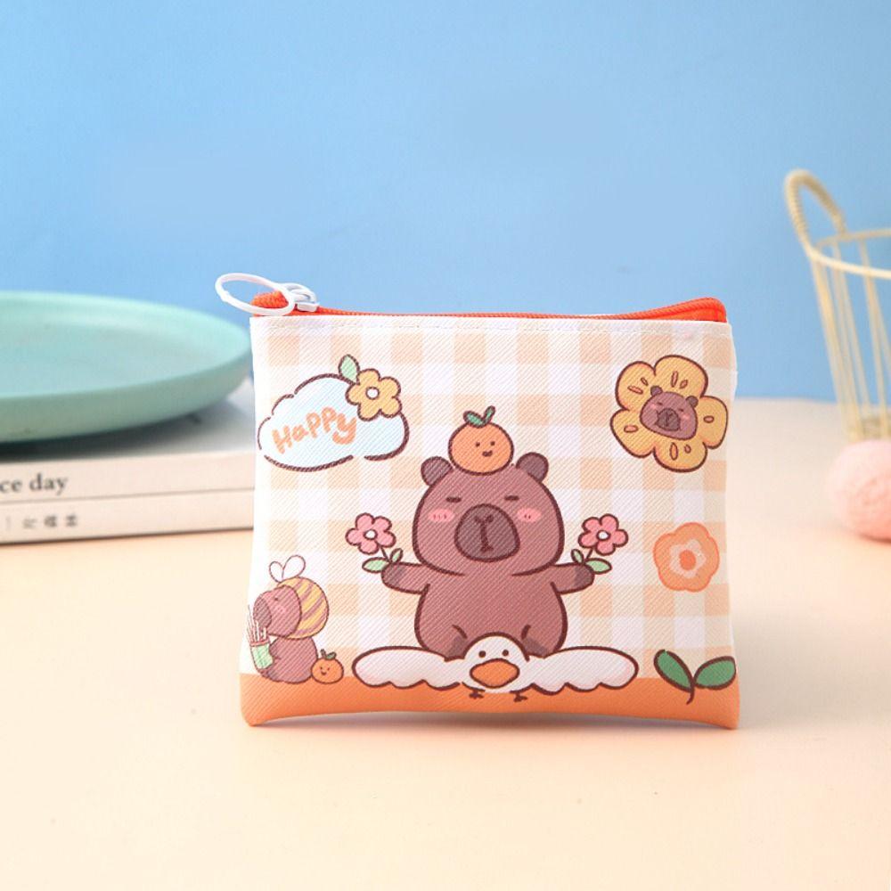Storage Bag Cartoon Makeup Lipstick Bag Flower Small Square Handbag Capybara Coin Purse Children style G
Storage Bag Cartoon Makeup Lipstick Bag Flower Small Square Handbag Capybara Coin Purse Children style G