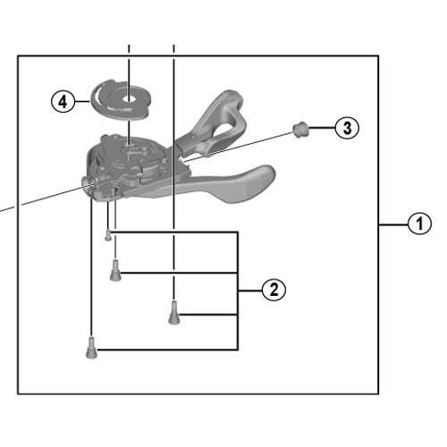 Shimano Shifting Lever Unit (Left) for SL-T8000 (Y06T98010)
Shimano Shifting Lever Unit (Left) for SL-T8000 (Y06T98010)