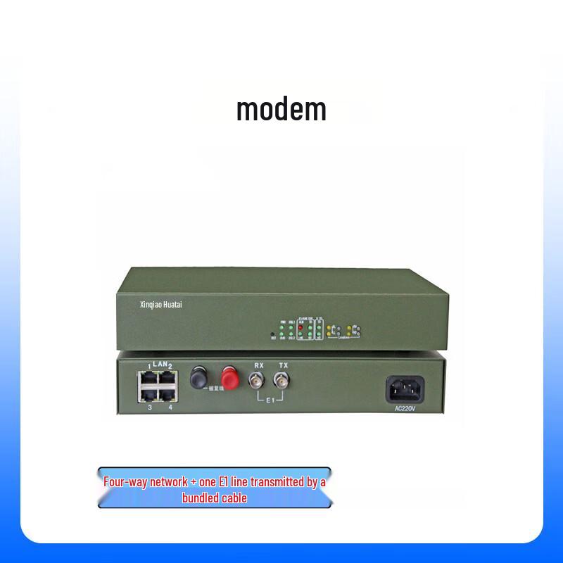 Zhonglu Baishitong XQ-E104 Remote E1/Ethernet Modem
Zhonglu Baishitong XQ-E104 Remote E1/Ethernet Modem