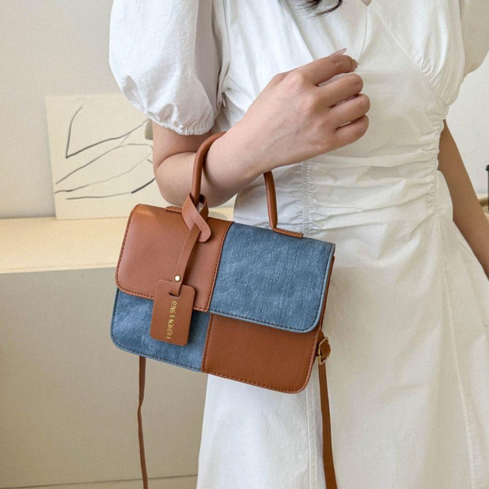 Pu Leather Square Tote Bag Patchwork Color Luxury Crossbody Bag Elegant Retro Shoulder Bag Daily
Pu Leather Square Tote Bag Patchwork Color Luxury Crossbody Bag Elegant Retro Shoulder Bag Daily