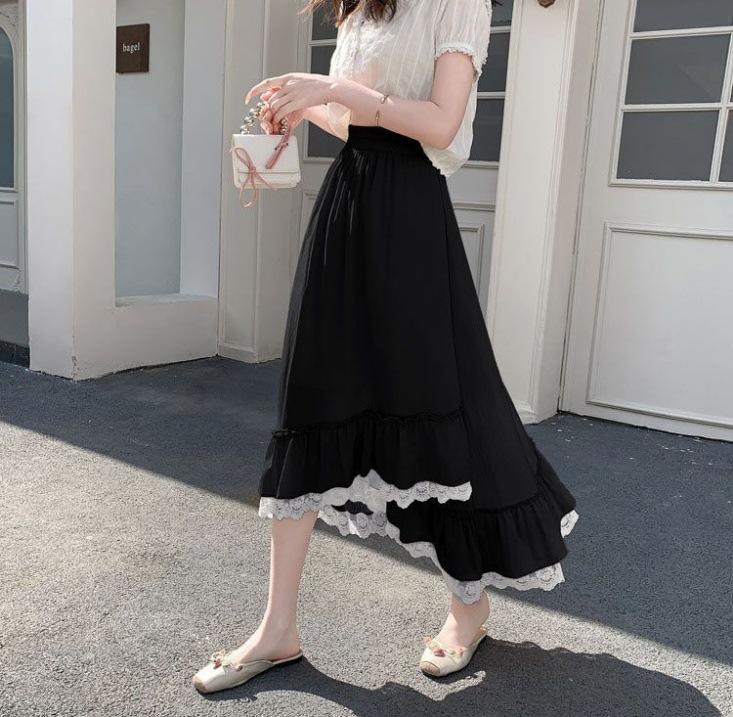 Юбки из кружева с оборками Женские Весна Лето С высокой талией Элегантные Миди Длины Женские Юбки M чёрный
Юбки из кружева с оборками Женские Весна Лето С высокой талией Элегантные Миди Длины Женские Юбки M чёрный