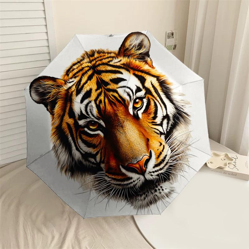 1PC tiger face Automatic Open/Close Umbrella with Windproof, 8-Rib Sturdy Canopy, Durable Ribs, Fashionable Design,1280A
1PC tiger face Automatic Open/Close Umbrella with Windproof, 8-Rib Sturdy Canopy, Durable Ribs, Fashionable Design,1280A