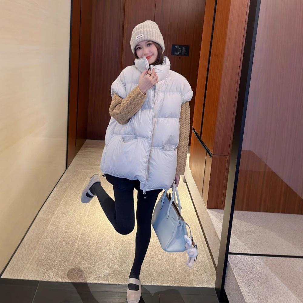 Winter 2024 new casual down jacket vest women s loose 90 white duck down stand-up collar bread jacket vest jacket S сірий колір
Winter 2024 new casual down jacket vest women s loose 90 white duck down stand-up collar bread jacket vest jacket S сірий колір