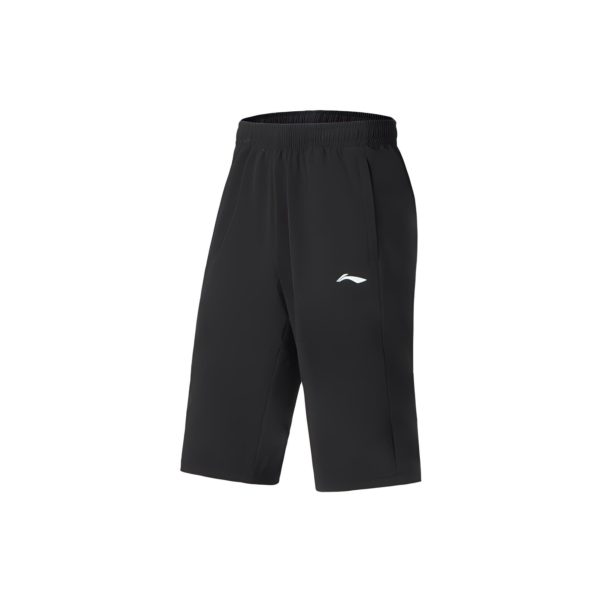 Li-Ning Quick-Dry Cool Breathable Solid Color Logo Woven Seven-Point Knitted Fitness Pants Men bottoms Black AKQU415-1 S
Li-Ning Quick-Dry Cool Breathable Solid Color Logo Woven Seven-Point Knitted Fitness Pants Men bottoms Black AKQU415-1 S