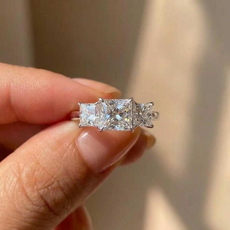 925 Sterling Copper Eternity Princess Square Cubic Zirconia Crystal Rings Women s Wedding Engagement Luxury Classic Lady Zircon 8 белый
925 Sterling Copper Eternity Princess Square Cubic Zirconia Crystal Rings Women s Wedding Engagement Luxury Classic Lady Zircon 8 белый