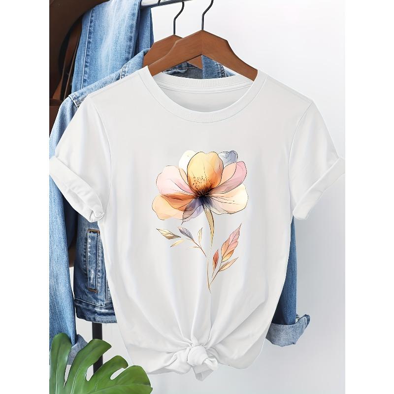 Women s T-Shirt with Realistic Dahlia- Short Puff Sleeve Crew Neck Top, Summer Blouse, Machine Washable Casual Shirt for Spring & Summer 4XL
Women s T-Shirt with Realistic Dahlia- Short Puff Sleeve Crew Neck Top, Summer Blouse, Machine Washable Casual Shirt for Spring & Summer 4XL