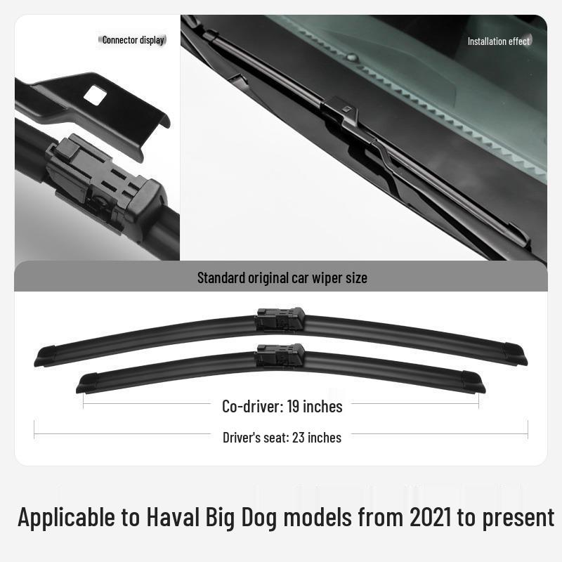 Haval Big Dog 2021 Wiper Blade – Gen 1, 21-24 Bone-Free Rubber Strip Other Models Passenger (Specify Model + Year)
Haval Big Dog 2021 Wiper Blade – Gen 1, 21-24 Bone-Free Rubber Strip Other Models Passenger (Specify Model + Year)