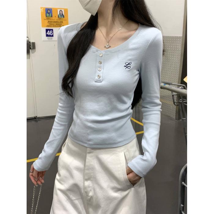 Women s Long Sleeve Embroidered Button Top - Cinched Waist Pleated Base Layer for Early Autumn 2025 Extra Large синій
Women s Long Sleeve Embroidered Button Top - Cinched Waist Pleated Base Layer for Early Autumn 2025 Extra Large синій