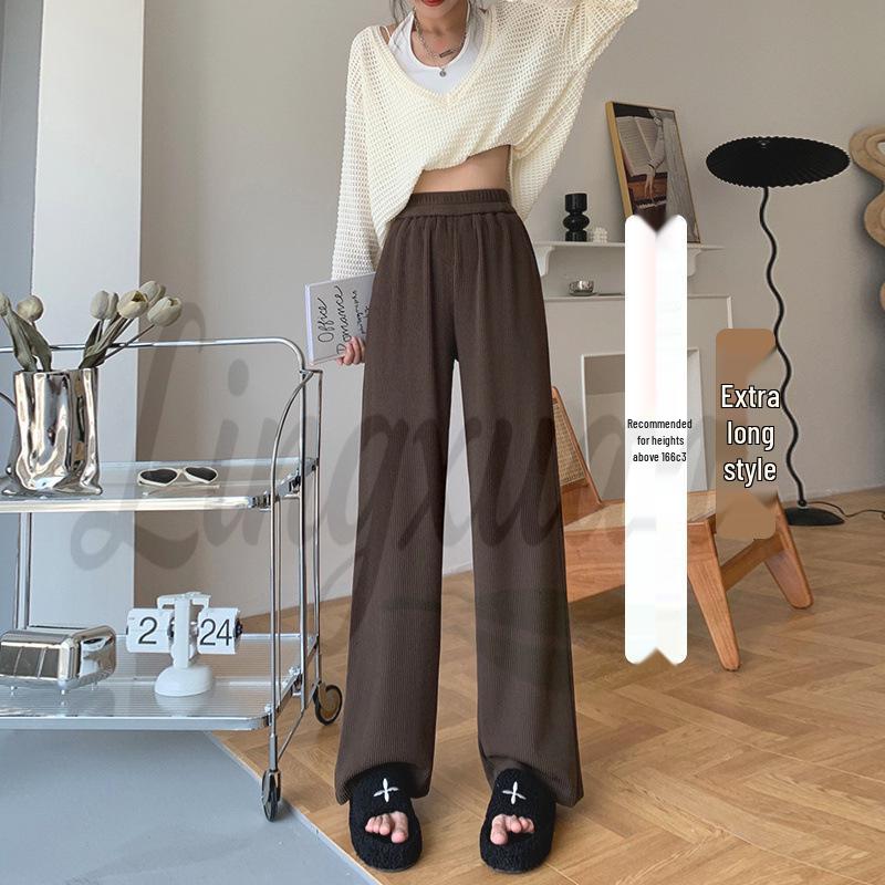 High-Waisted Coffee Chenille Wide-Leg Pants for Women – Autumn/Winter 2026: Casual Corduroy, Floor-Length, Straight-Leg, Drapey Style. XL
High-Waisted Coffee Chenille Wide-Leg Pants for Women – Autumn/Winter 2026: Casual Corduroy, Floor-Length, Straight-Leg, Drapey Style. XL
