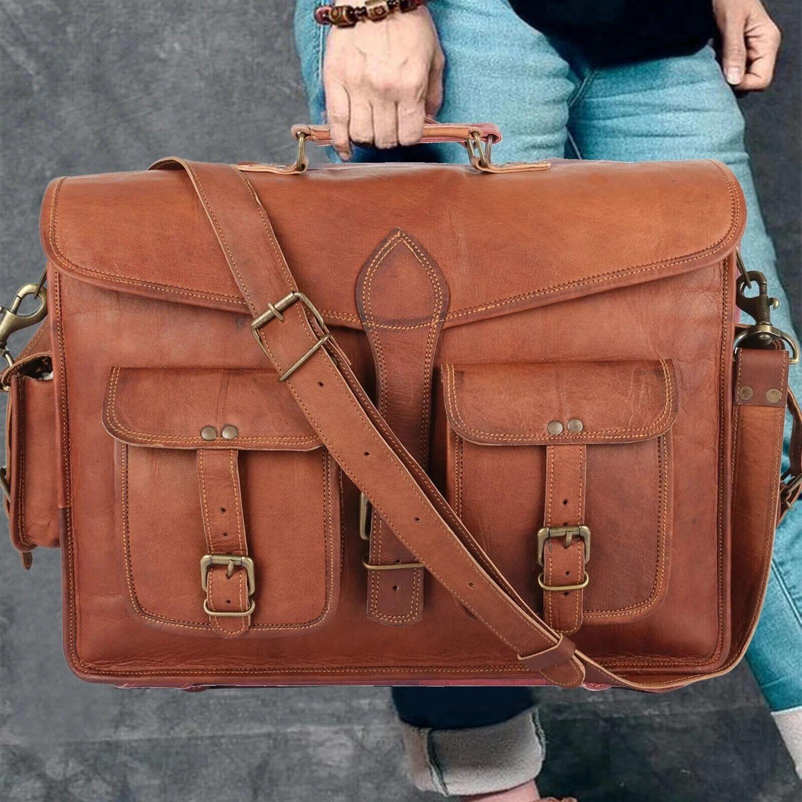Men s Laptop Bag Briefcase Vintage Leather Functional Messenger Shoulder 13 x 10 x 4 in коричневий
Men s Laptop Bag Briefcase Vintage Leather Functional Messenger Shoulder 13 x 10 x 4 in коричневий
