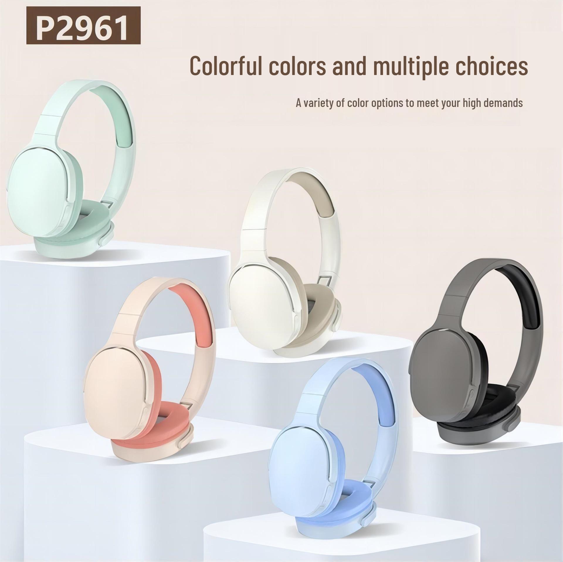 P2961 Head-mounted Bluetooth Earphones: Long Battery Life, Heavy Bass, Wireless Hot Seller
P2961 Head-mounted Bluetooth Earphones: Long Battery Life, Heavy Bass, Wireless Hot Seller