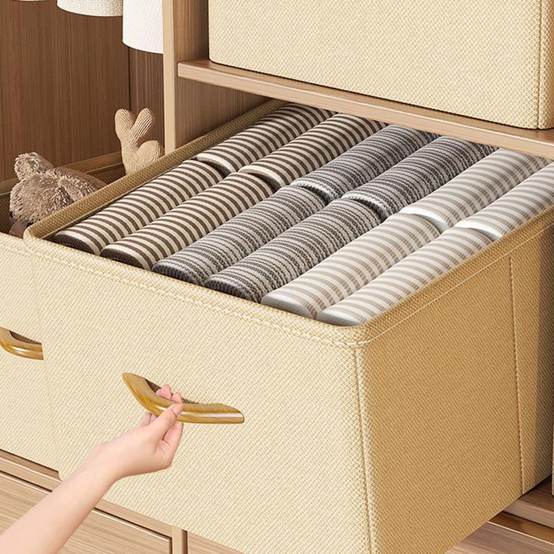 42L Collapsible Washable Storage Box Imitation Linen Organizer for Clothes Bedding Beige
42L Collapsible Washable Storage Box Imitation Linen Organizer for Clothes Bedding Beige