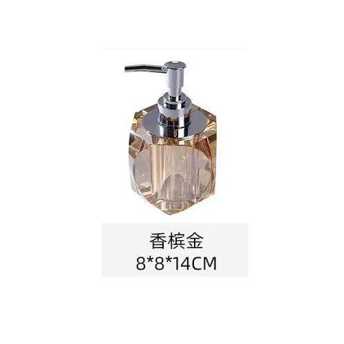 Creative Crystal Glass Lotion Bottle Champagne Gold Diamond Soap Dispenser Portable Liquid Soap Refill Bottle Bathroom Accessory
Creative Crystal Glass Lotion Bottle Champagne Gold Diamond Soap Dispenser Portable Liquid Soap Refill Bottle Bathroom Accessory