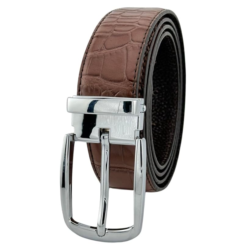 mens belt crocodile cowhide Croco Embossed Crocodile pattern gentleman business suit leather formal ceremonial occasions (brown)
mens belt crocodile cowhide Croco Embossed Crocodile pattern gentleman business suit leather formal ceremonial occasions (brown)