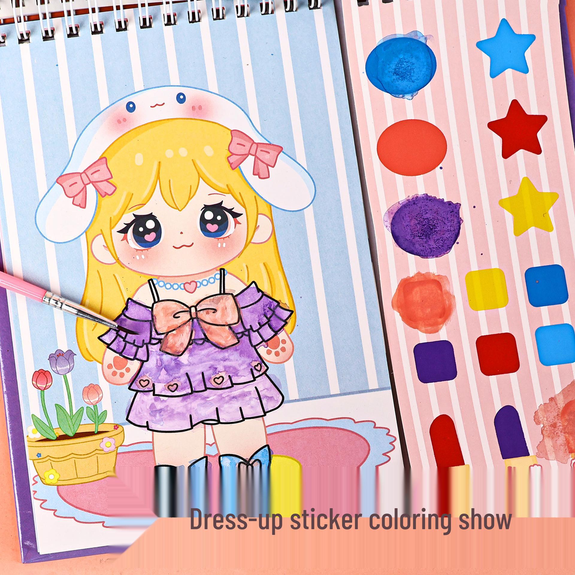 Princess Dress-Up Stickers: Large Coloring & Fashion Doll Stickers for Girls фіолетовий
Princess Dress-Up Stickers: Large Coloring & Fashion Doll Stickers for Girls фіолетовий