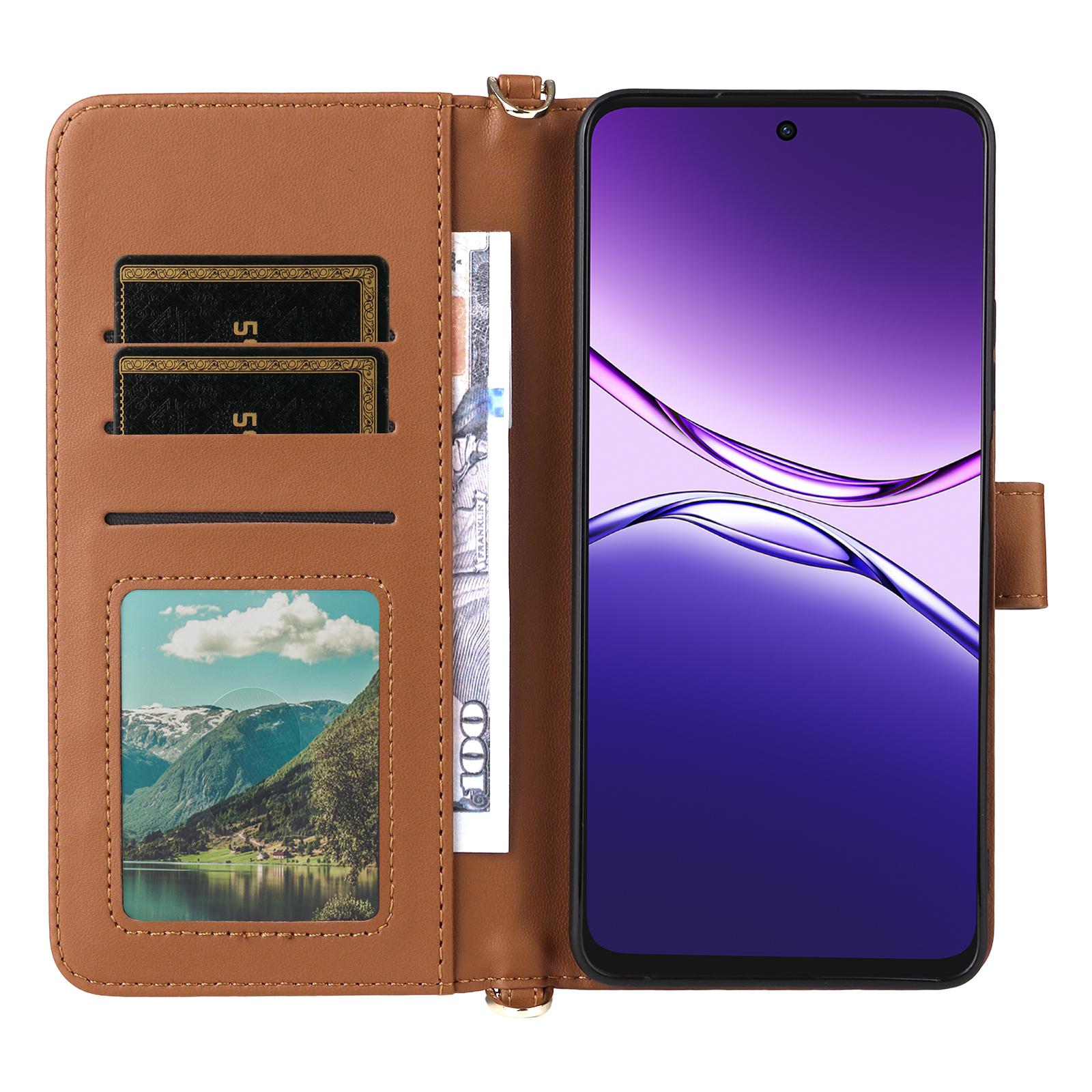For Oppo A5 Pro 5G Wallet Case with Shoulder/Wrist Strap Leather Phone Cover Stand Brown
For Oppo A5 Pro 5G Wallet Case with Shoulder/Wrist Strap Leather Phone Cover Stand Brown