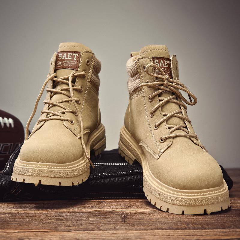 Men s High-Top Desert Yellow Motorcycle Boots - Autumn 2023 British Style Casual Footwear 43 жовтий
Men s High-Top Desert Yellow Motorcycle Boots - Autumn 2023 British Style Casual Footwear 43 жовтий