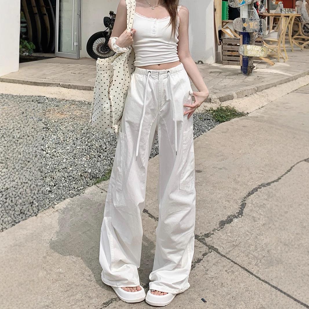 Women s White Pleated Cargo Pants - Korean Style, Loose, Versatile, Floor-Length for Spring & Autumn Extra Large
Women s White Pleated Cargo Pants - Korean Style, Loose, Versatile, Floor-Length for Spring & Autumn Extra Large