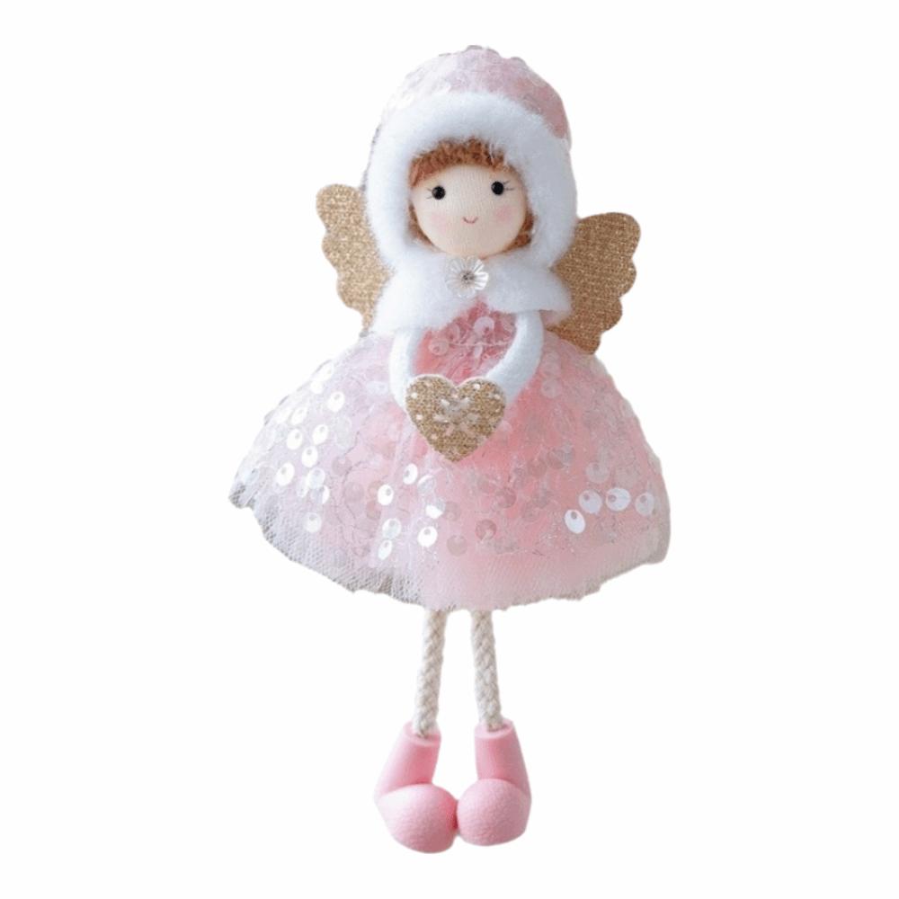 Hanging Christmas Plush Doll 18cm Christmas Tree Decorations Cartoon Angel Doll Pendant Navidad рожевий
Hanging Christmas Plush Doll 18cm Christmas Tree Decorations Cartoon Angel Doll Pendant Navidad рожевий