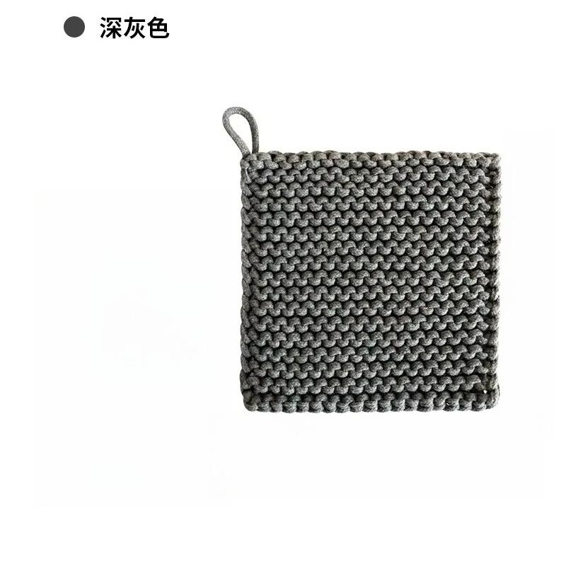 Handwoven Coasters Plain Cotton Rope Square Insulation Pad Solid Color Cotton Teacup Mat Fashion Simple Soft Thickening Tray Pad 12cm
Handwoven Coasters Plain Cotton Rope Square Insulation Pad Solid Color Cotton Teacup Mat Fashion Simple Soft Thickening Tray Pad 12cm