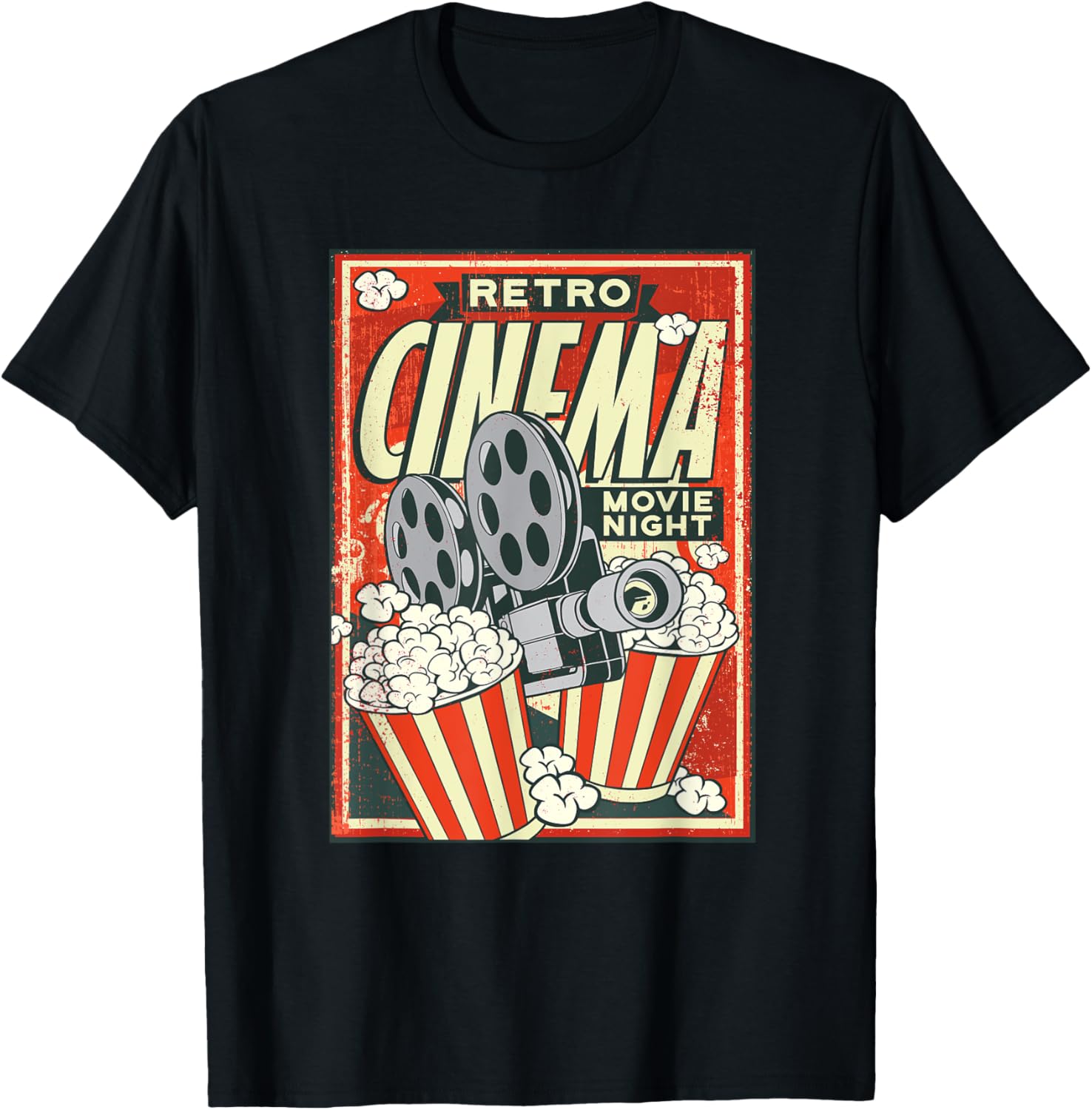 Retro Cinema Vintage Camera And Popcorn T-Shirt 5XL різнокольоровий
Retro Cinema Vintage Camera And Popcorn T-Shirt 5XL різнокольоровий